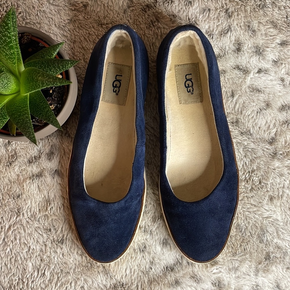 UGG Navy Kammi Suede Slip-On Sneaker